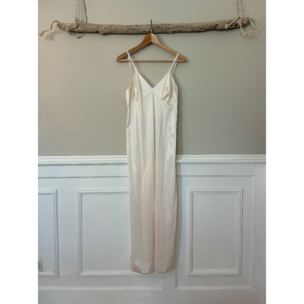 Elegant Cream Slip Dress